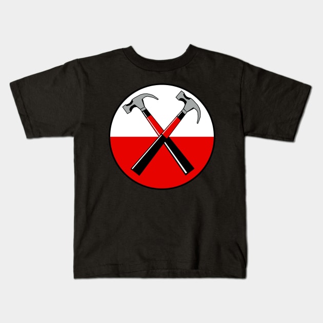 Pink Floyd The Wall Hammers Kids T-Shirt by PopcornShow